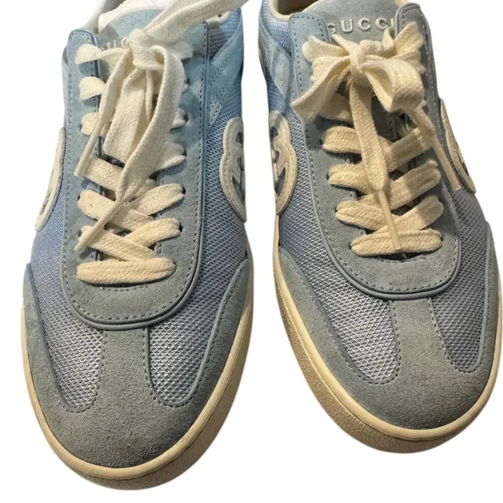 Gucci Interlocking G‎ suede low-top sneakers by Gucci sz 36.5 Box, dustbag